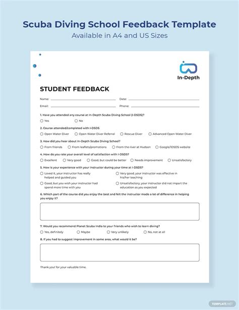 customer feedback diving