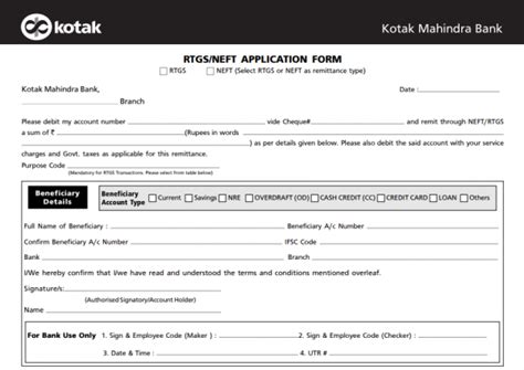 customer request form kotak mahindra bank