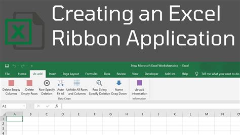 Customise Ribbon Excel Vba