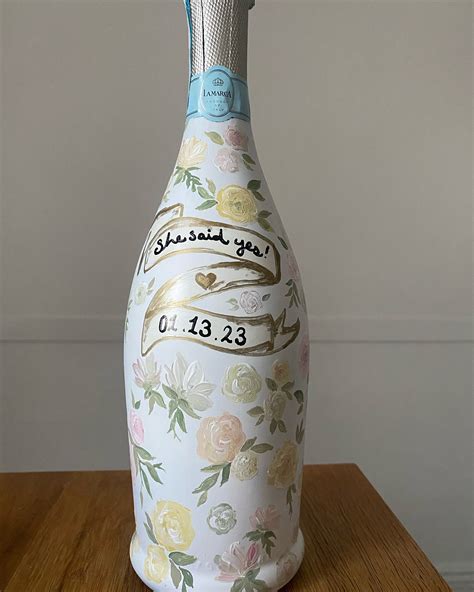 customize champagne bottle