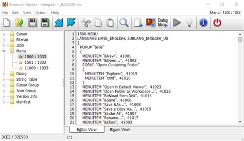 Customize Notepad Menu