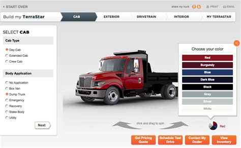 customize your truck online program