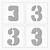 customized stencil template numbers