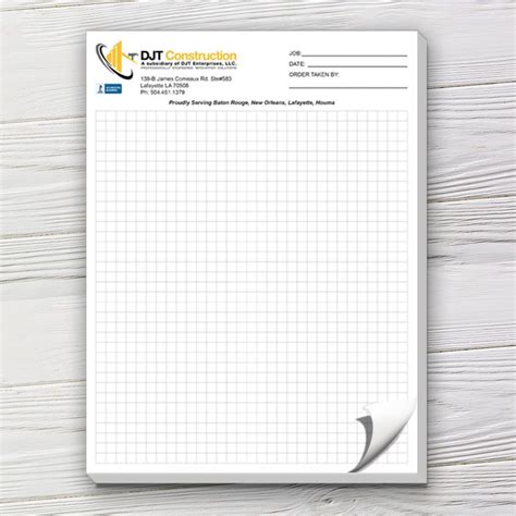 Customized Notepads Graph Paper