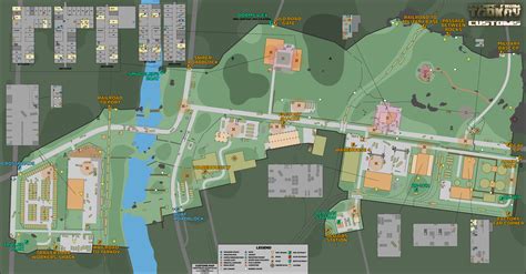 customs tarkov map exits