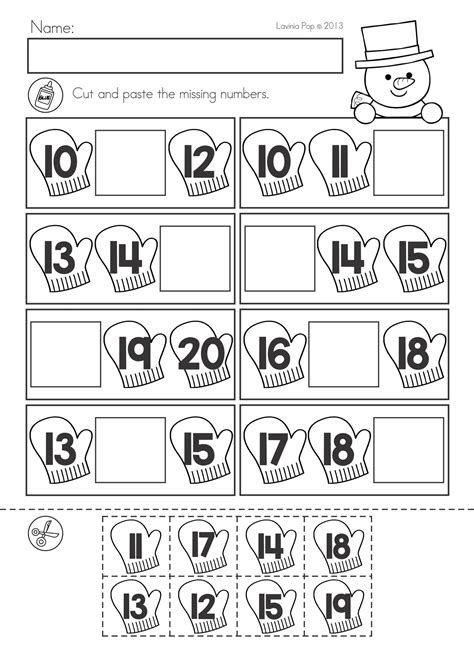 Cut And Paste Math Worksheets