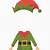 cut out elf template