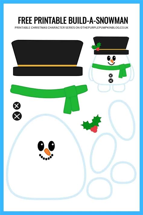 6 Best Images of Printable Snowman Cut Out Pattern Printable Snowman