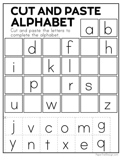 Cut And Paste Alphabet