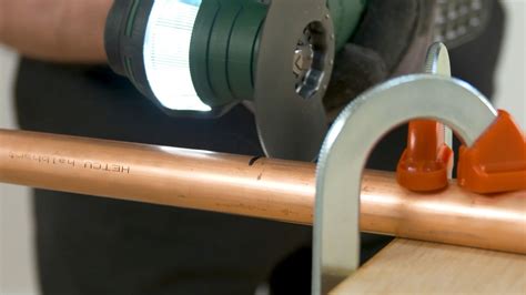 cut copper pipe in half lengthwise