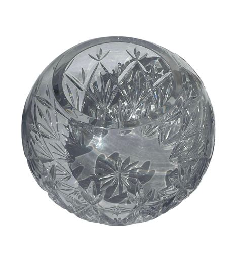 Cut Crystal Round Vase
