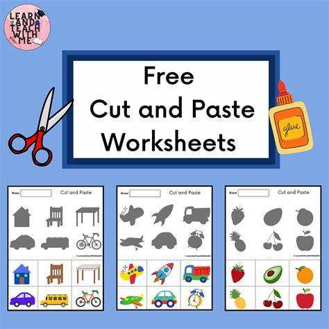 cut paste activities