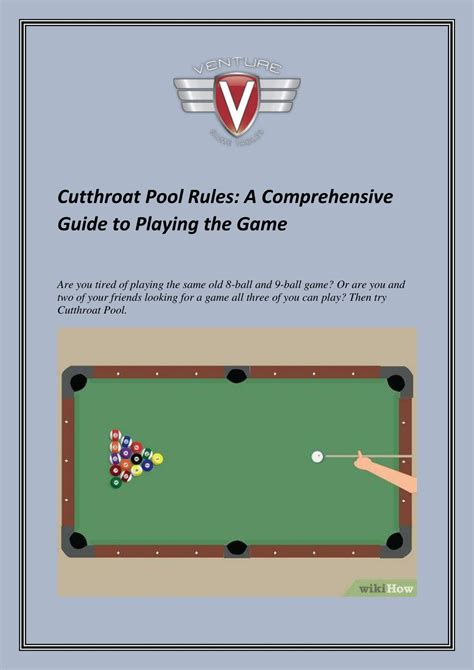Cut Throat Pool Rules Slop