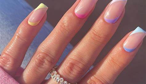 Cute Acrylic Nail Ideas Spring s For Square Shaped s Short Design