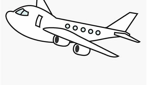 Cute Airplane Clipart Black And White Best 20191