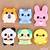 cute animal erasers clipart png