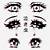 cute anime eyes stickers