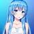 cute anime girl blue hair