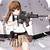 cute anime girl with gun wallpaper