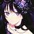 cute anime girl with purple hair wallpaper