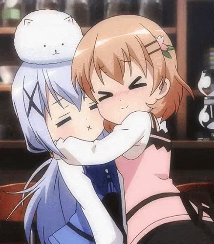 Cute Anime Hug Gif