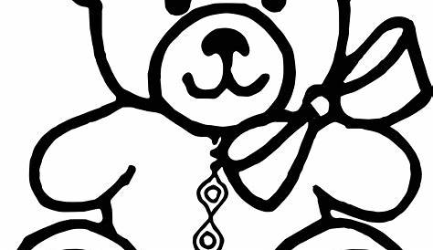 Teddy Bear Outline Clip Art - Black Teddy Bear Clip Art, Cliparts