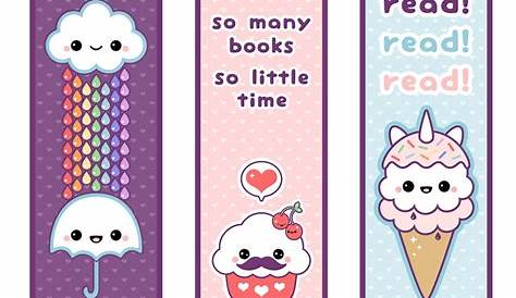 Cute Bookmarks Bookmark Set Bookmarks for Readers Kawaii | Etsy