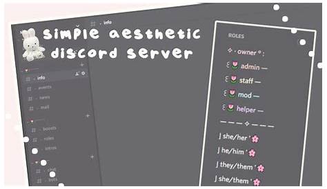 Aesthetic Discord Server Layout