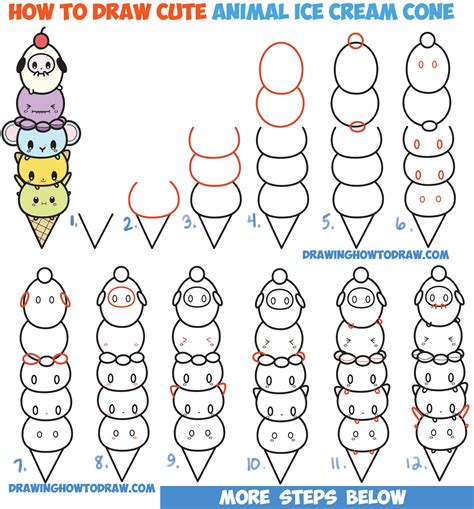 How to Draw a Cute Chibi / Kawaii Eeyore Easy Step by Step