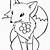 cute fox colouring pictures