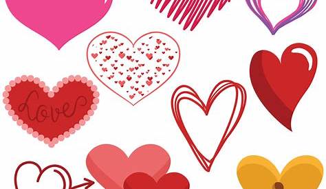 cute red heart clipart - Clipground