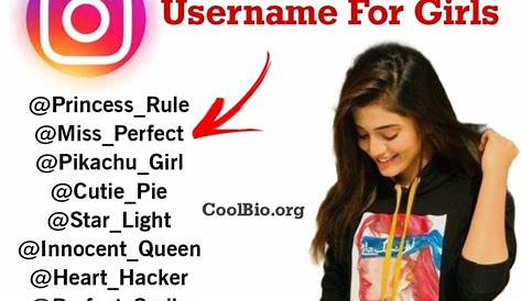 Instagram Names Ideas For Girls