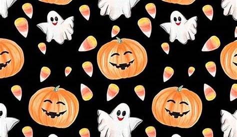 Cute Iphone Wallpaper Halloween Pumpkin Brain Repeat Pattern By Casper Spell Spooky