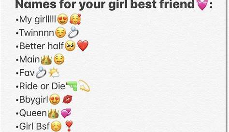 Pin by lily anne💎. on BFF in 2021 | Nicknames for friends, Names for