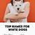 cute pet names for white animals