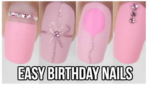 5 EASY Pink Birthday Nail Ideas! YouTube
