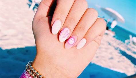 Preppy nails Pink gel nails, Cute pink nails, Cute gel nails