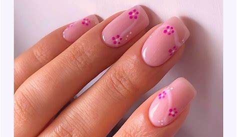 Cute Pink Nails With Flowers 43 Light Nail Designs And Ideas To