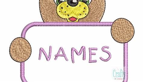 Cute Tag Names Printable Name s Name Cards For Kids Illustration Isolated