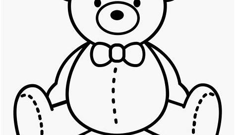 Free Cute Teddy Bear Clipart Black And White, Download Free Cute Teddy