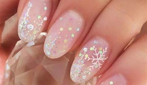 Cute Winter Pink Nails