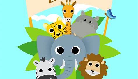 Clip Art Cartoon Zoo Animals Pictures - Baby Animal Cartoon Transparent