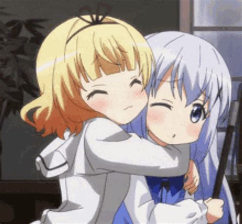 Cute Anime Hug Gif