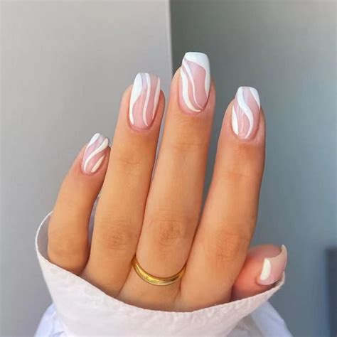 Cute Basic White Nails