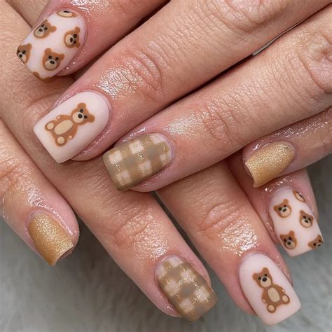 Captivating Cute Bear Nail Designs: Unleash Your Inner Cuteness