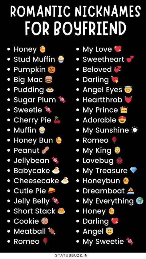 Cute Boyfriend Nicknames Onlyfans Mega #e83