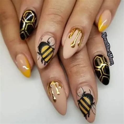 Cute Bumble Bee Nail Designs: Buzz into Style