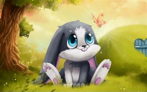cute bunny cartoon wallpaper