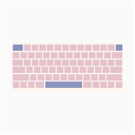 Cute Computer Keyboard Drawing