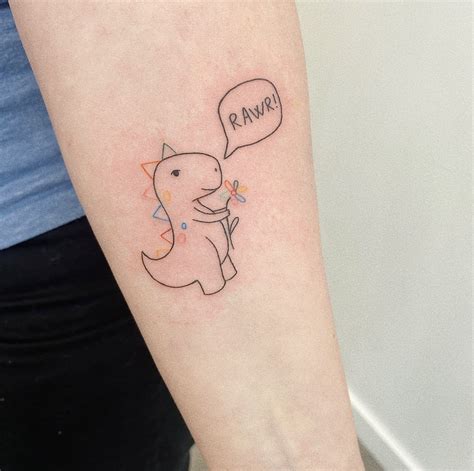 Cute Dinosaur Tattoos Designs